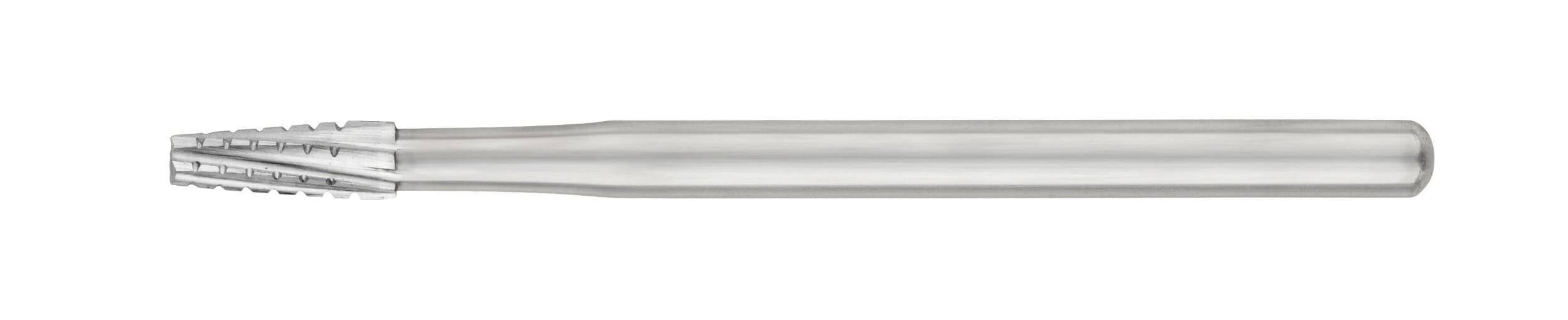 SS White 702L HP Flat-End Cross-Cut Long Tapered Fissure Carbide Bur 44.5mm
