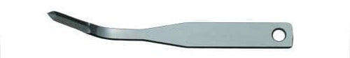 The Surgistar Micro Miniature Scalpel Blades – Malleable are flat, metallic tools from Surgistar with a wide handle featuring a round hole and narrow, slightly curved blades ideal for periodontal and endodontic microsurgery.