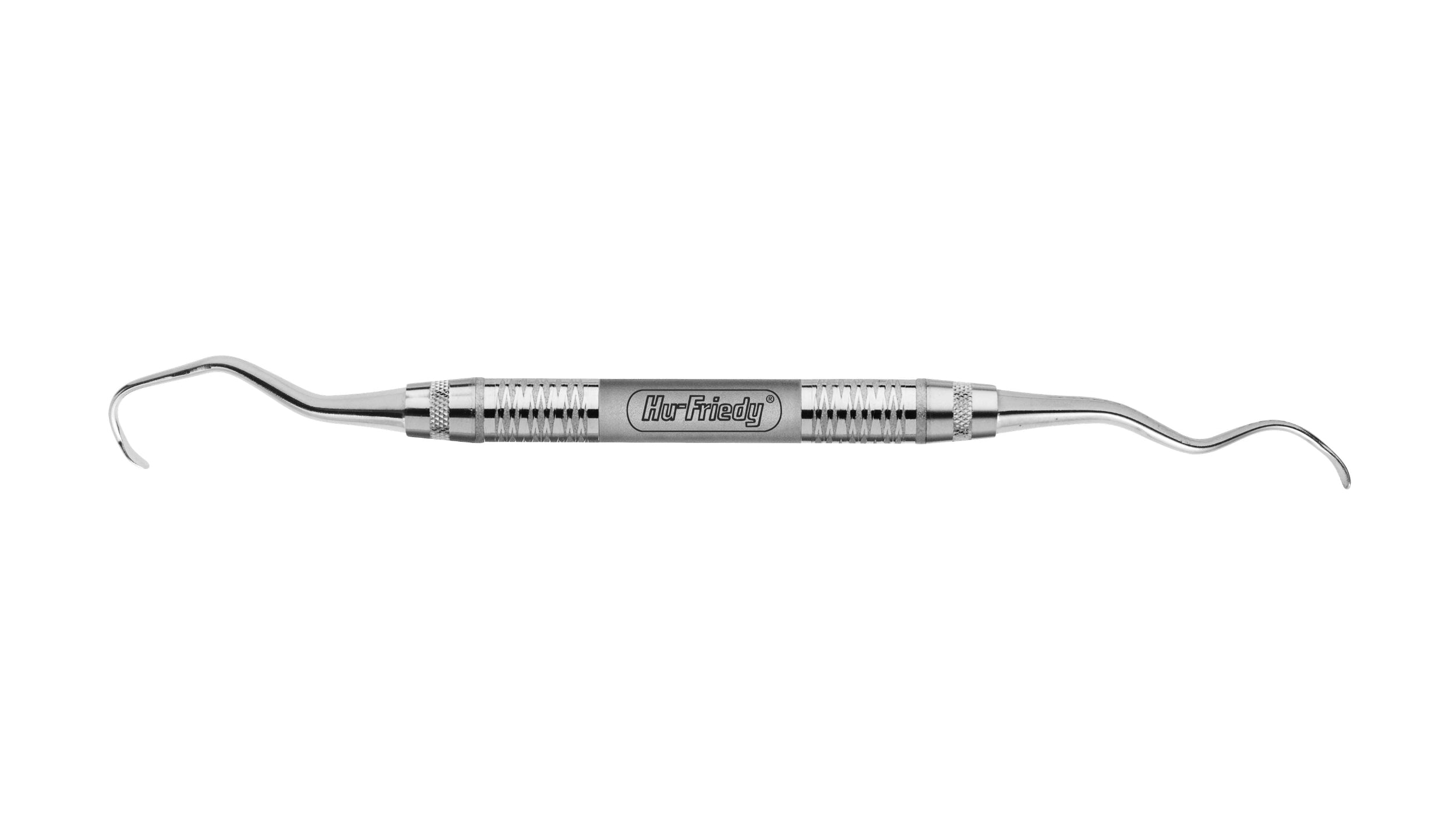 The Hu-Friedy 725 Sinus Curettes feature stainless steel, curved, hook-like tips at both ends and a textured grip, making them ideal for sinus membrane elevation during sinus lift procedures.