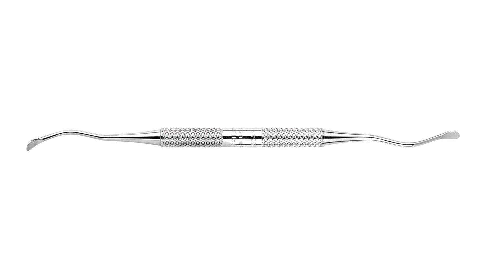 The Hu-Friedy Palti Sinus Lift Instrument is a double-ended stainless steel dental tool with a central textured grip and curved tips, shown isolated on a white background.