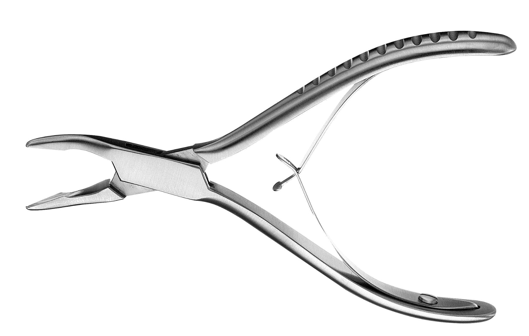 The Hu-Friedy Friedman Rongeurs (RF) are stainless steel dental pliers with a curved handle and spring mechanism, ideal for trimming alveolar bone, shown isolated on a white background.