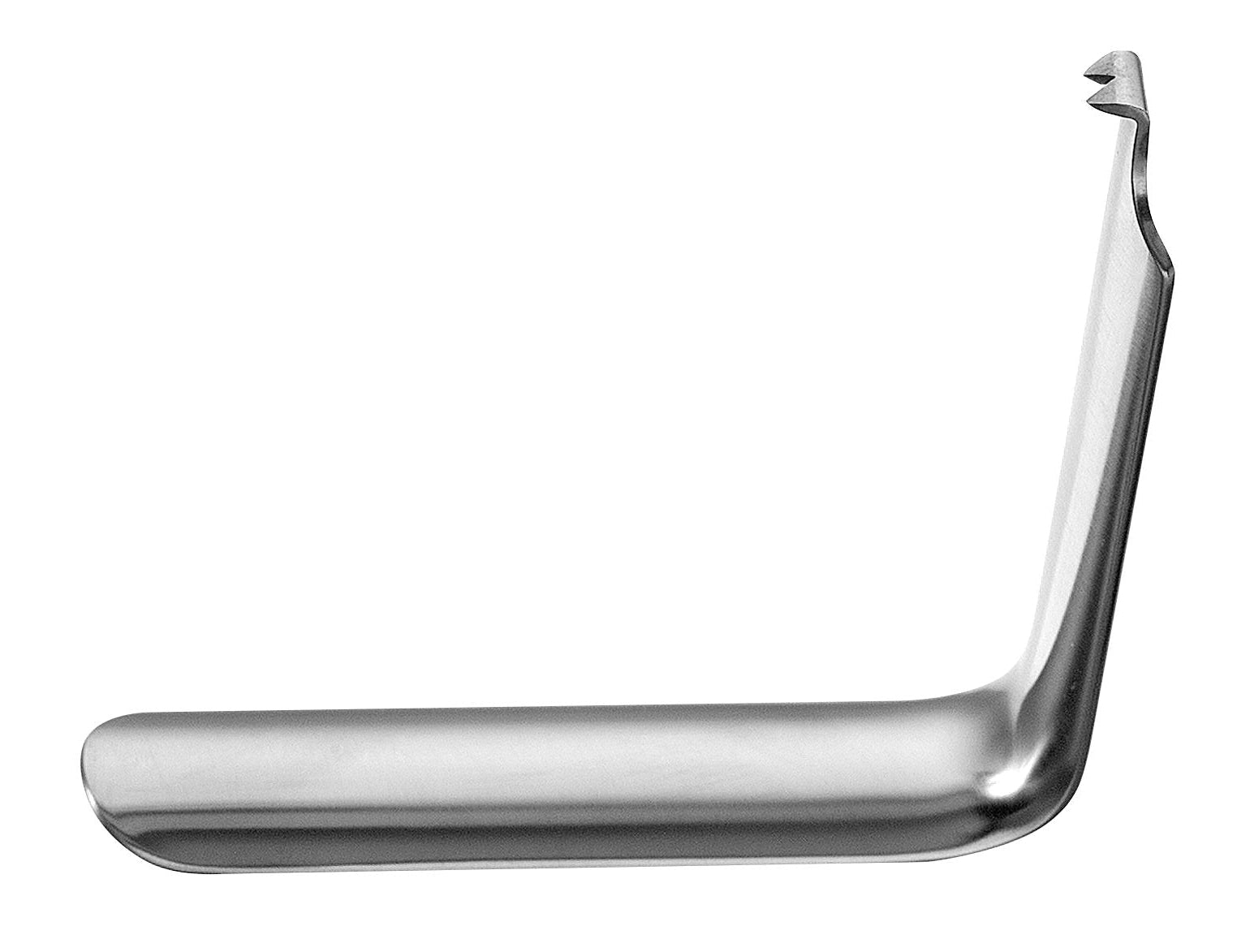 The Hu-Friedy Austin & Farabeuf Tissue Retractors by Hu-Friedy are stainless steel medical instruments with curved, flat blades and angled handles, ideal for soft-tissue retraction in oral surgery.