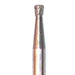A Pfingst Diamond Bur, Inverted Cone 1.8mm HP with standard grit and rippled finish stands upright on a plain white background.