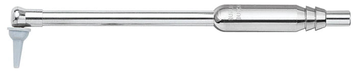 The EY ENDO A Aspirator by Quality Aspirators features a cylindrical handle and a small, white disposable tip at one end.