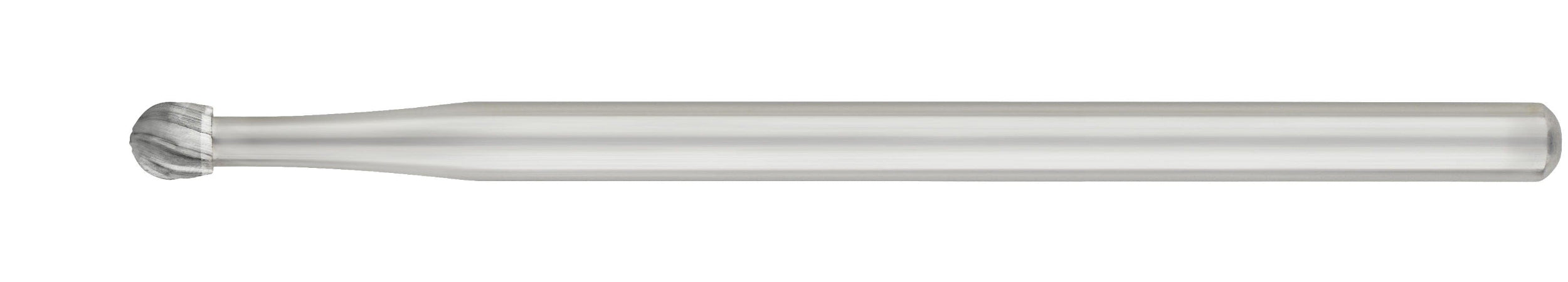 The SS White HP Round Surgical Carbide Burs (#6, #8, Pkg/10) are sterile tools with cylindrical shafts and rounded cutting heads, ideal for shaping, grinding, or bone removal in oral surgery.