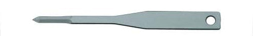 The Surgistar Micro Miniature Scalpel Blades – Malleable are flat, gray metal tools with a narrow malleable blade, wedge-like tip, flat handle, and round hole near the end—designed by Surgistar for periodontal or endodontic microsurgery.