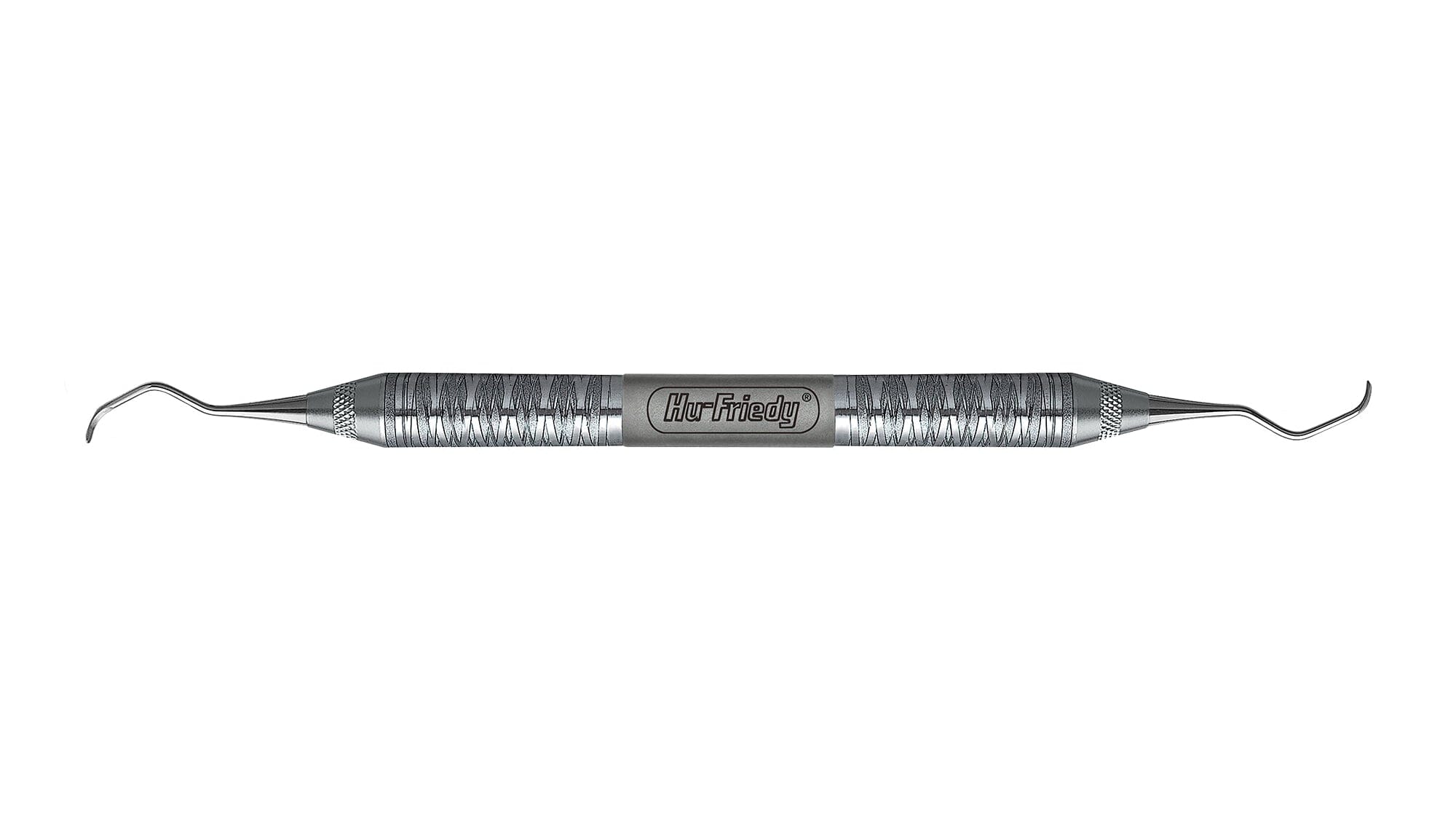 The Hu-Friedy 1/2/3/4 Urban Sinus Curettes are metal dental tools with textured grips and curved tips on both ends, designed for Schneiderian membrane elevation in maxillary sinus augmentation procedures.