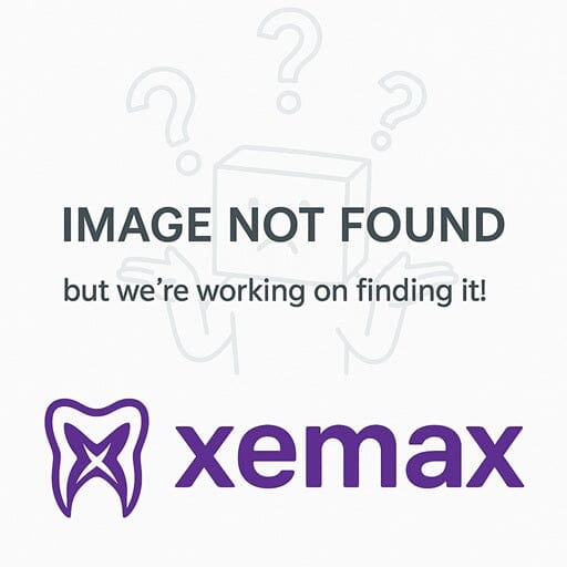 A graphic shows "IMAGE NOT FOUND – we're working on it!" with a tooth icon and "Hu-Friedy" below, faded question marks, a box character, and a subtle Vizstara Suture Removal Kit reference in the background.