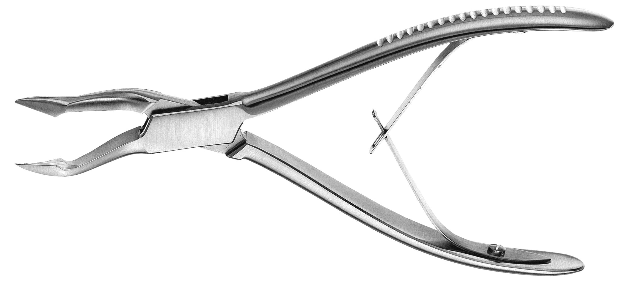 The Hu-Friedy Numbered Pattern Rongeurs (R1, R15, R18, R5) feature curved handles, a textured grip, and a spring mechanism—ideal for oral surgery involving alveolar bone—shown isolated on a white background.