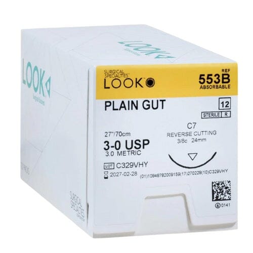 LOOK Plain Gut Sutures | Natural Absorbable Dental Sutures