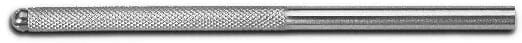 A close-up image of a Surgistar Micro Blade Handle & Collet, featuring a textured, knurled grip and a straight cylindrical shaft, designed by Surgistar.