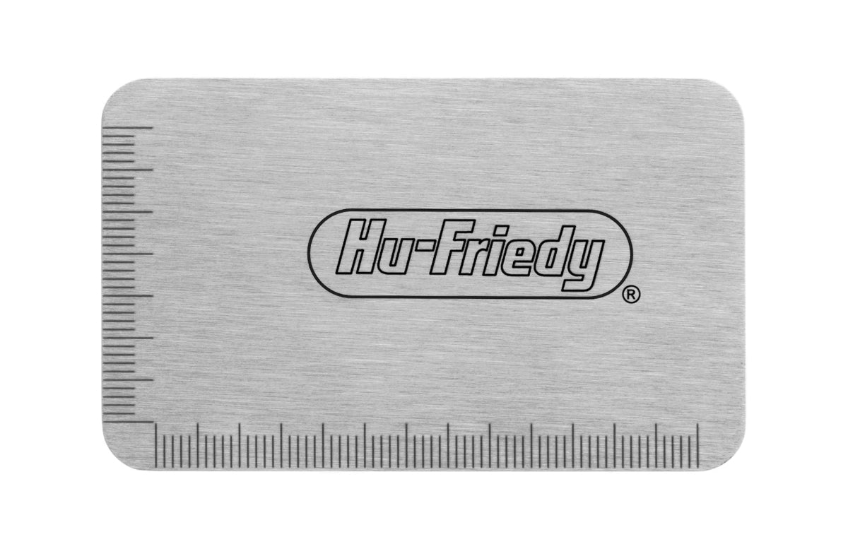Hu-friedy metal membrane measurement Allen with mm marks on width and length sides