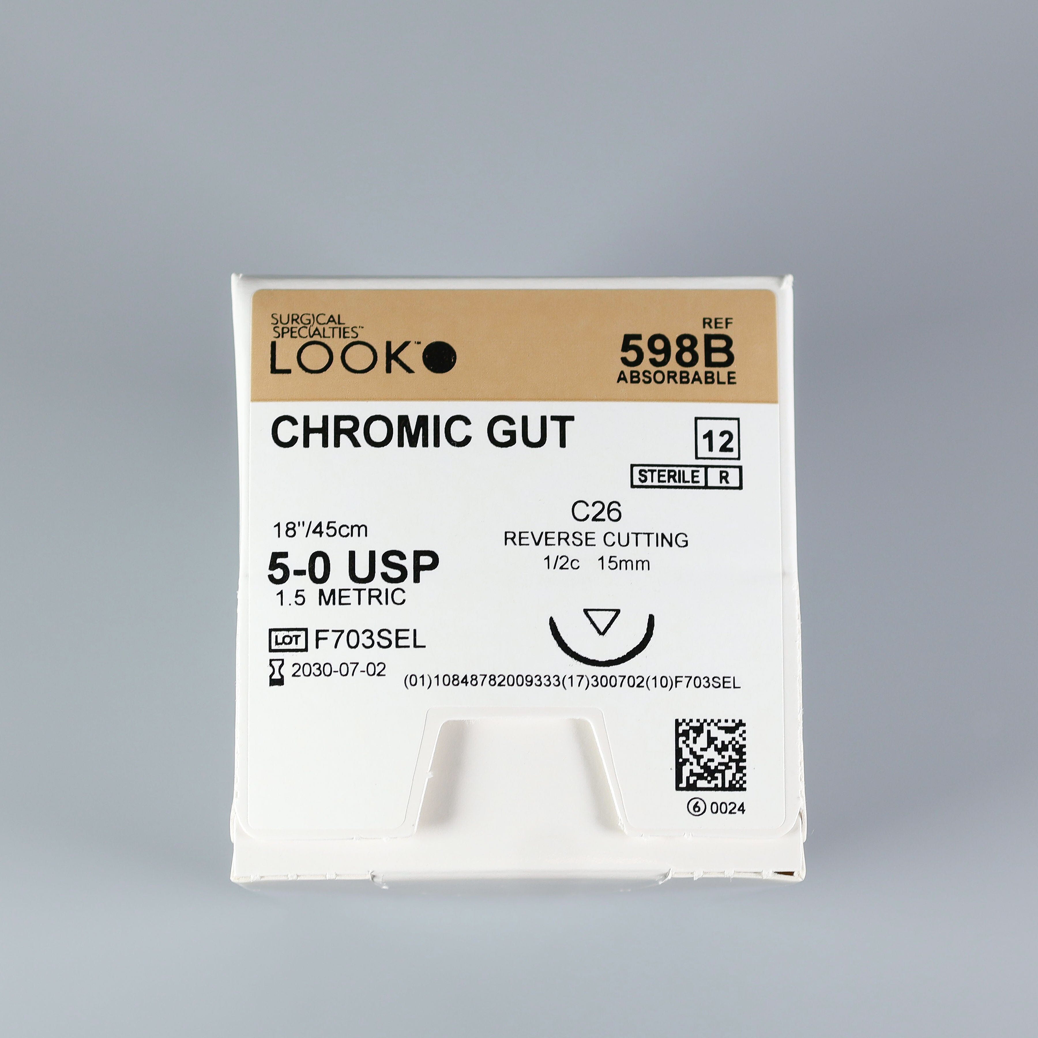 LOOK Chromic Gut Sutures | Natural Absorbable Dental Sutures