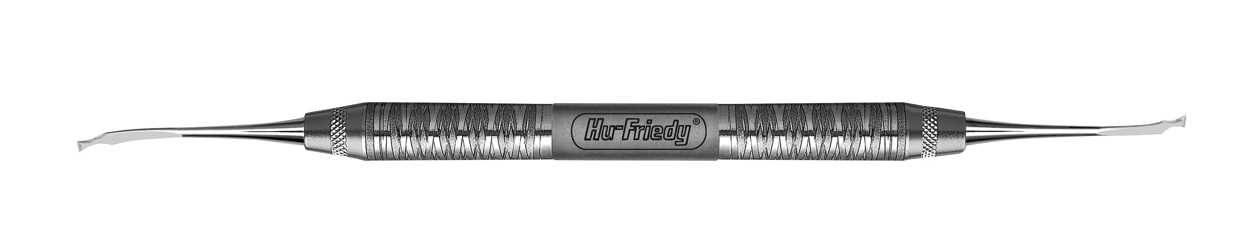 The Hu-Friedy Fedi Double-Ended (DE) Chisels feature a metal, engraved handle with textured grips and angled tips designed for soft tissue incision, making them an exceptional choice among periodontal surgical instruments.