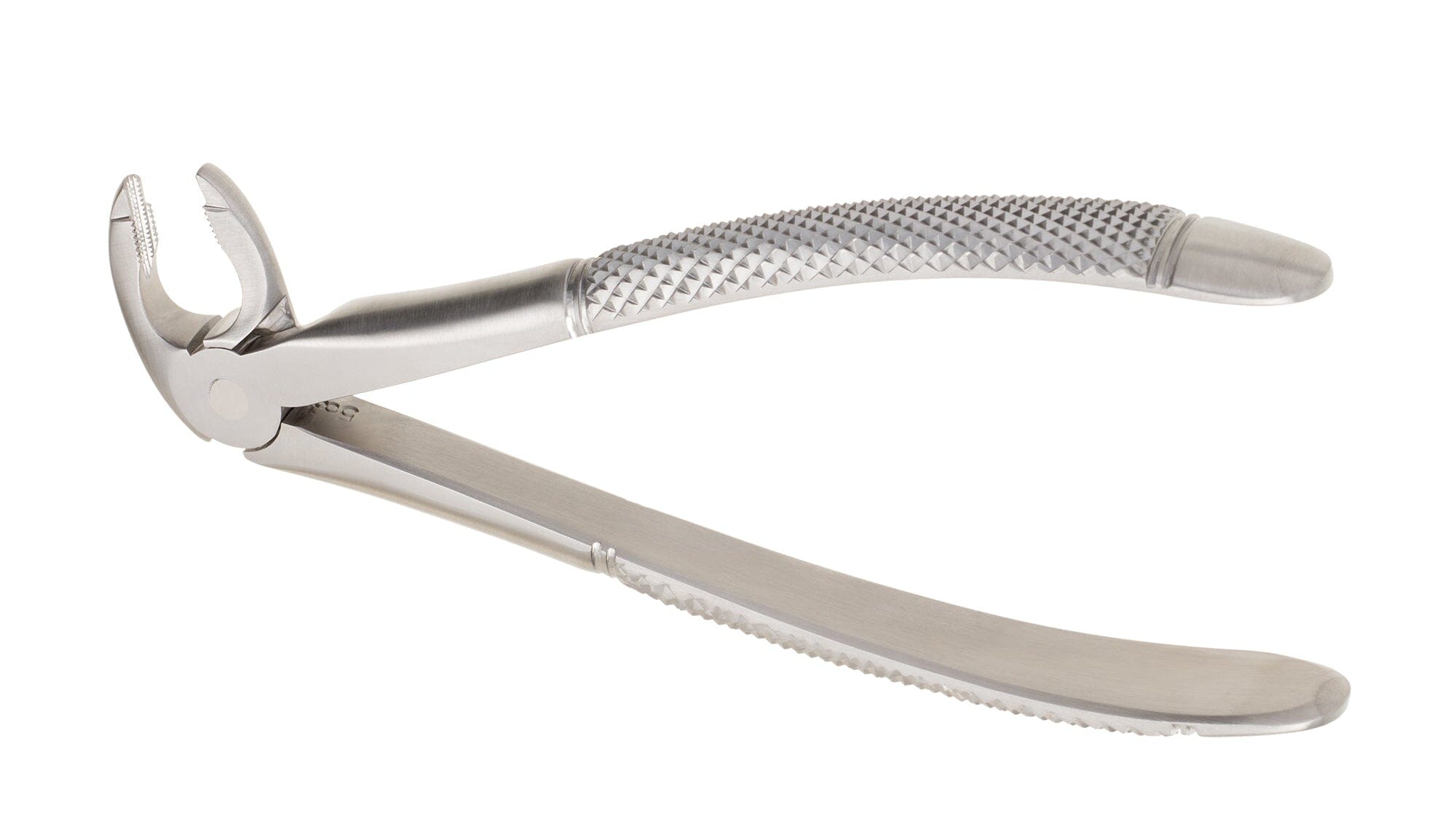 Hu-Friedy European (English) Pattern Extraction Forceps by Hu-Friedy, featuring textured grip handles for tooth removal, shown on a white background.