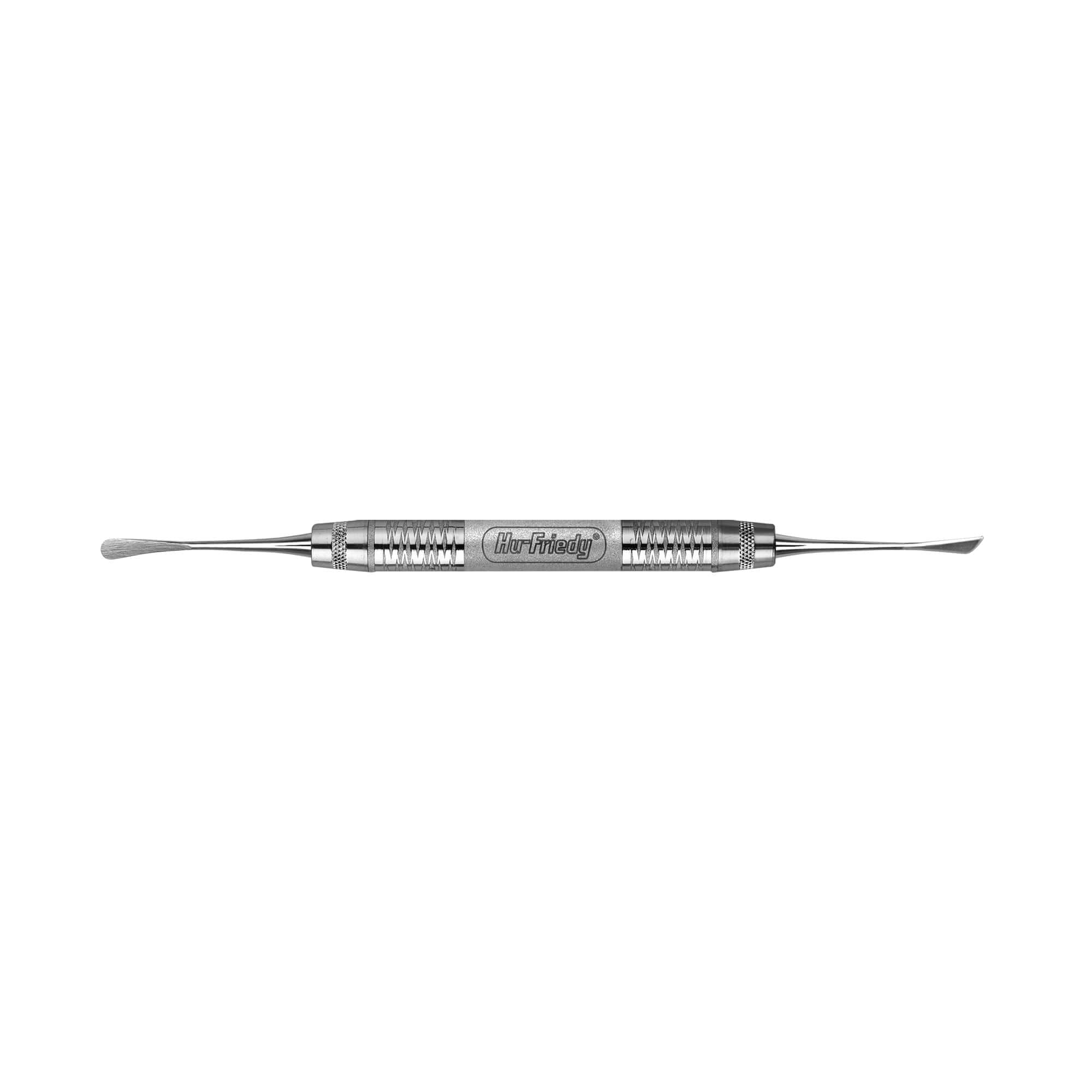 The Hu-Friedy 24G Periosteal with a textured #6 handle features double-ended, flat, rounded tips—ideal for handling or mixing periosteal agents.