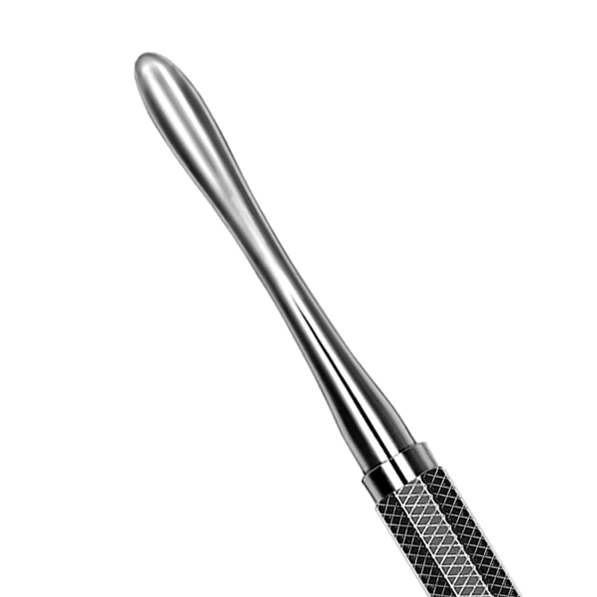 A close-up of a Hu-Friedy 3 Mead Periosteal Elevator, featuring a stainless steel, smooth rounded tip and textured handle, isolated on white—an essential oral surgery instrument by Hu-Friedy for periodontal flap procedures.
