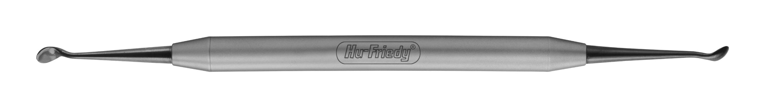 The Hu-Friedy #152 Kramer-Nevins Periosteal Elevator is a double-ended dental instrument with a silver handle and curved tips, used for mucoperiosteum retraction in periodontal flap procedures.