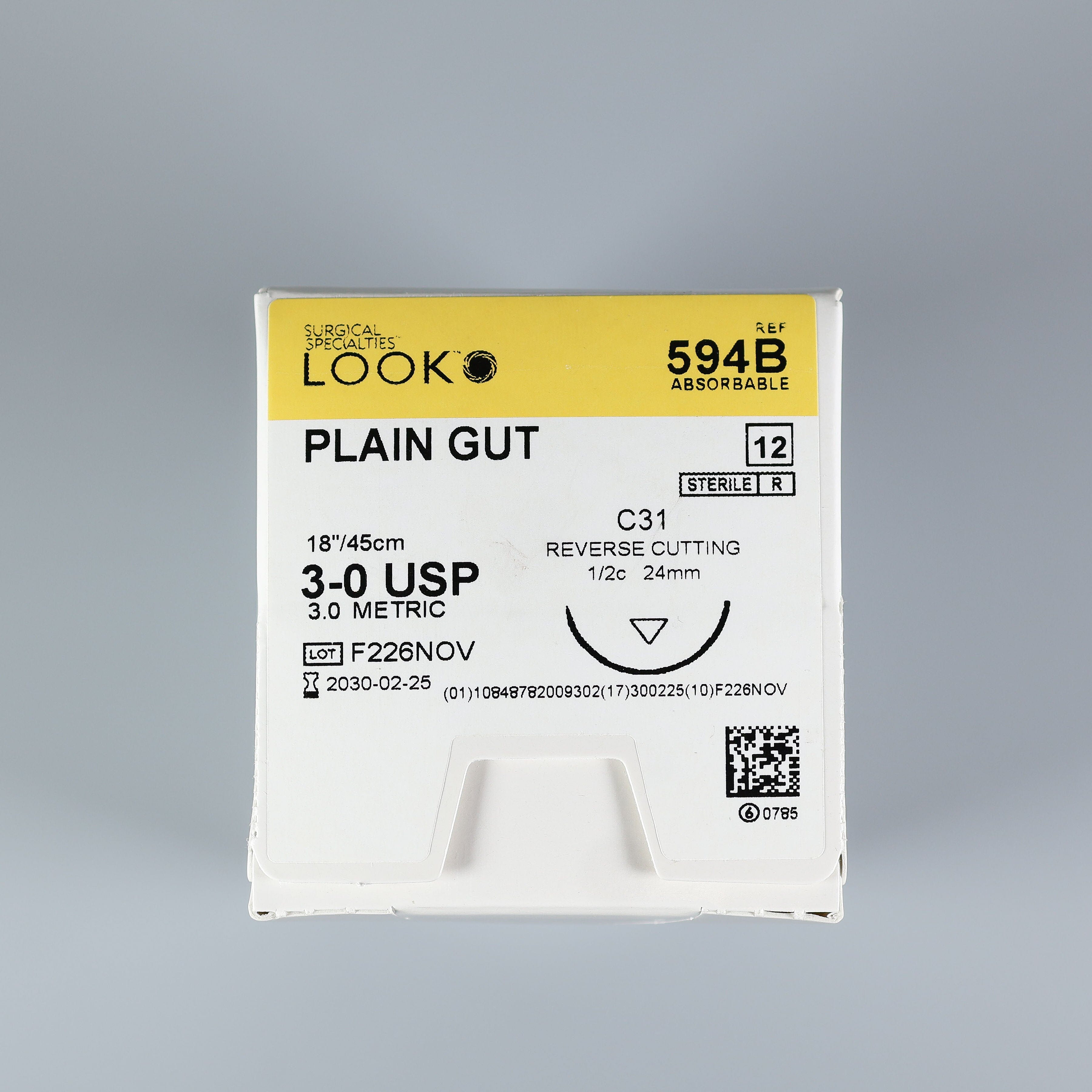 LOOK Plain Gut Sutures | Natural Absorbable Dental Sutures