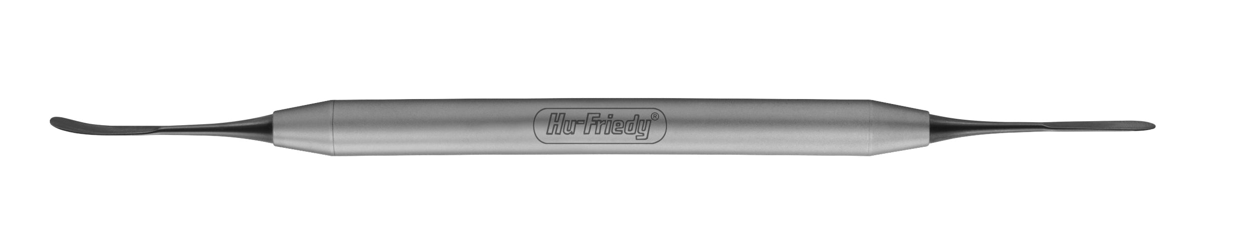 The Hu-Friedy Allen Periosteal Elevator is a double-ended, stainless steel instrument with curved, flat tips and a cylindrical handle—ideal for mucoperiosteal reflection in periodontal plastic surgery.
