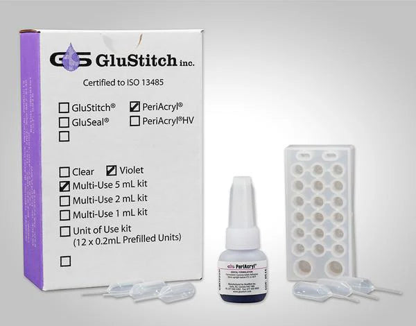 PeriAcryl Oral Tissue Adhesive | Standard & High Viscosity | GluStitch