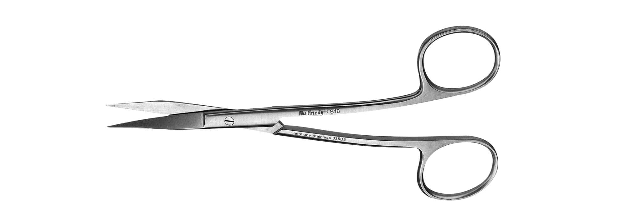 Hu-Friedy #10 Double-Curved Scissors | Confined Access | Super Cut & Stainless | Xemax