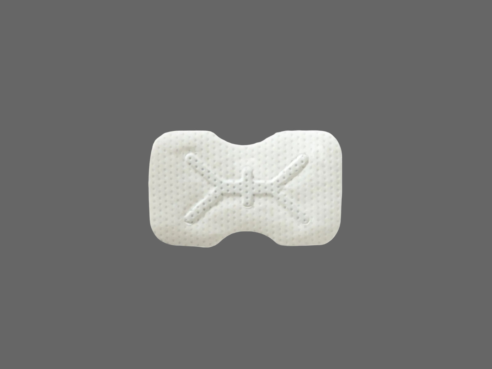 The Cytoplast™ Ti-250 Titanium-Reinforced PTFE Membrane (250 μm) by Osteogenics is a small, rectangular, white textured patch with rounded edges, ideal for guided bone regeneration, shown on a solid gray background.
