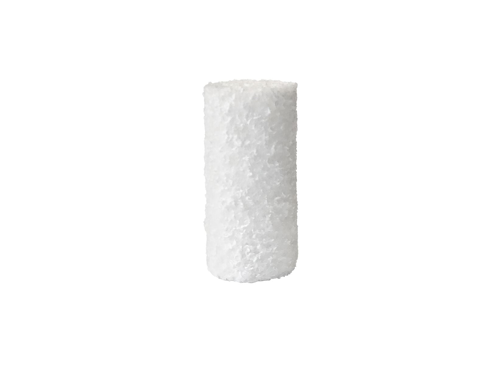 The Zcore™ Form Moldable Collagen-Enriched Porcine Xenograft by Osteogenics is a cylindrical, white, textured object resembling a short roll of foam, shown upright against a plain white background.