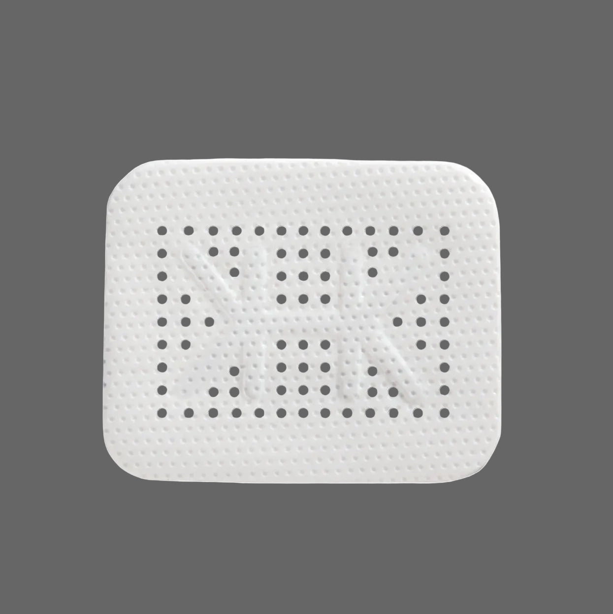 The Osteogenics RPM™ Reinforced PTFE Mesh Membrane (Box/1) is a white, rectangular membrane with rounded corners and small perforations, shown on a plain gray background—ideal for ridge augmentation or guided bone regeneration.