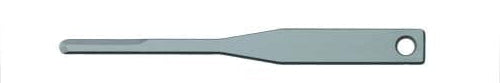 The Surgistar Micro Miniature Scalpel Blades – Malleable by Surgistar feature a flat, silver, malleable narrow-profile blade with a hole at one end, ideal for periodontal microsurgery.