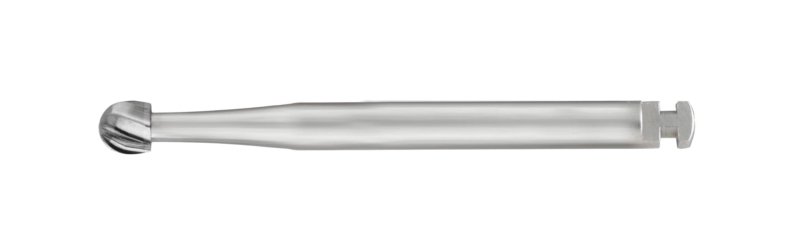 The SS White FG/RA Round-Head Carbide Bur, Surgical Length, Non-Sterile (#2, #4, #6, #8, Pkg/5), is shown on a white background.