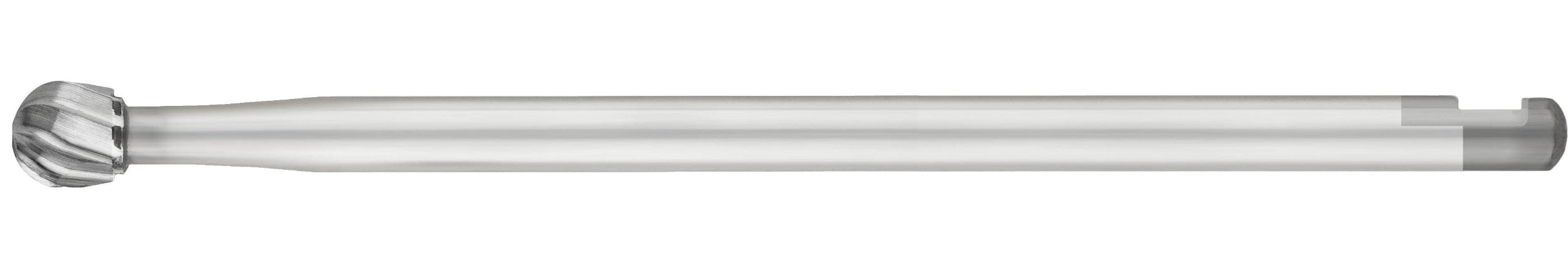 SS White HP Round Surgical Carbide Burs (#6, #8, Pkg/10) are sterile carbide burs with a cylindrical shaft and rounded cutting head, ideal for shaping or removing bone in oral surgery. Brand: SS White.